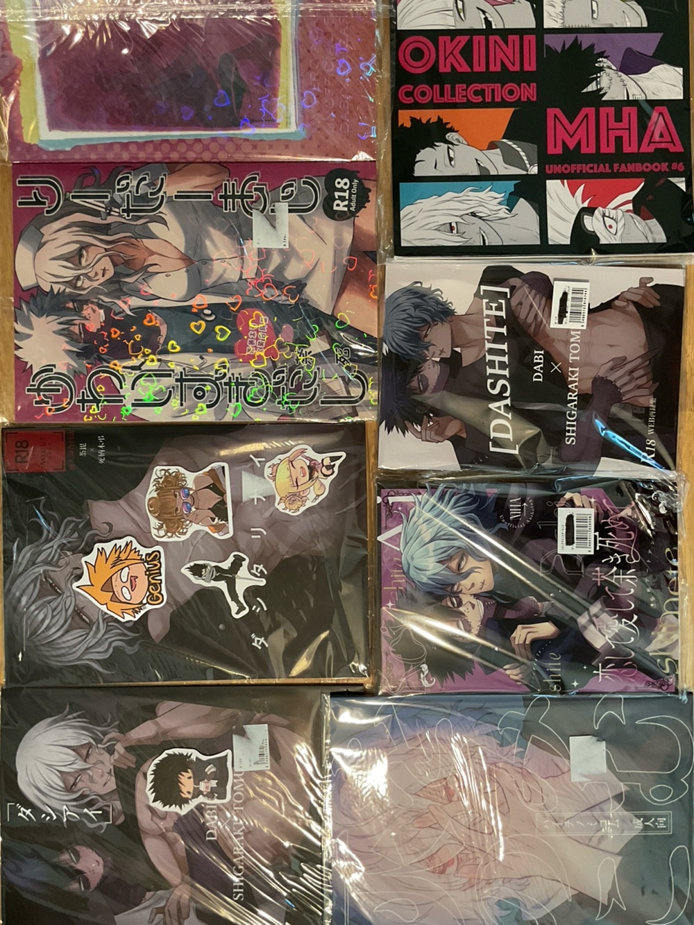 DabiShiga The Ultimate Dabi x Shigaraki Yaoi Doujinshi Lot of 7 books